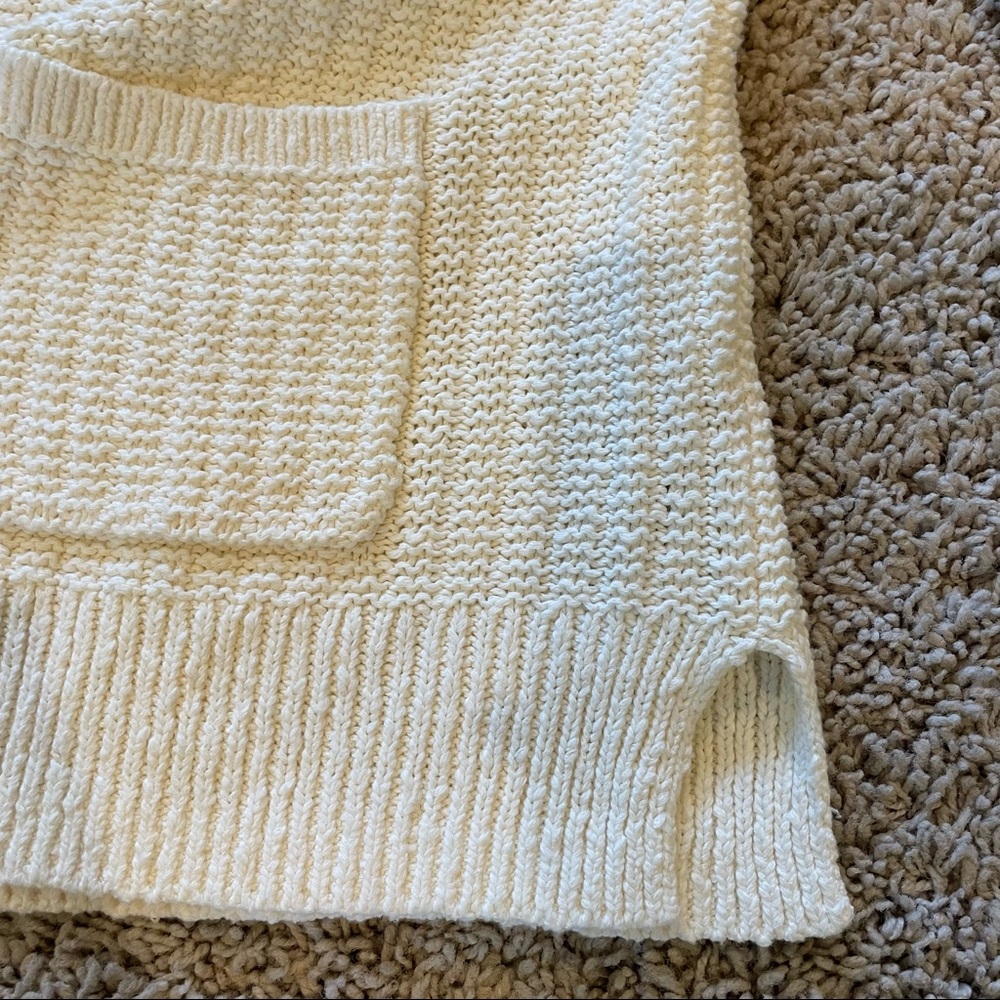 Madewell Bobble Cardigan Sweater Bright Ivory Size Medium - Picture 5 of 11